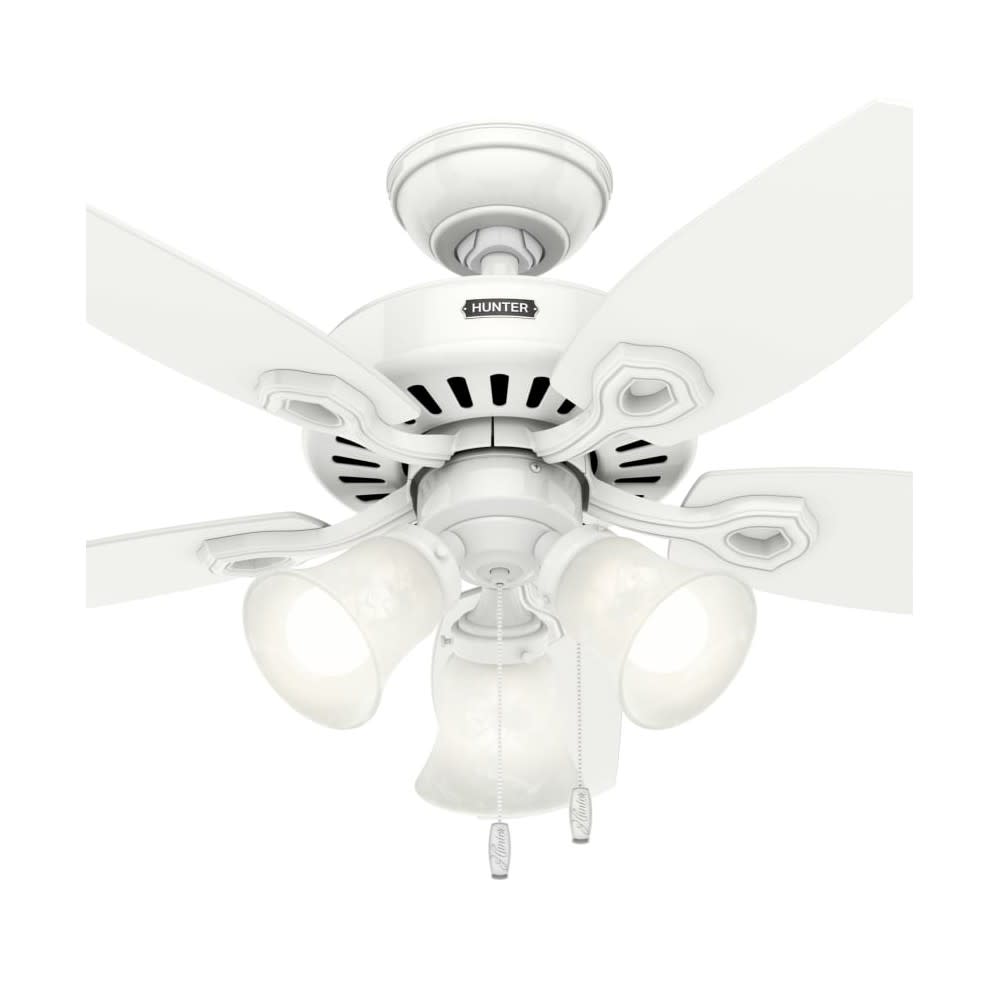 Hunter Builder Ceiling Fan 42 LED Indoor Snow White