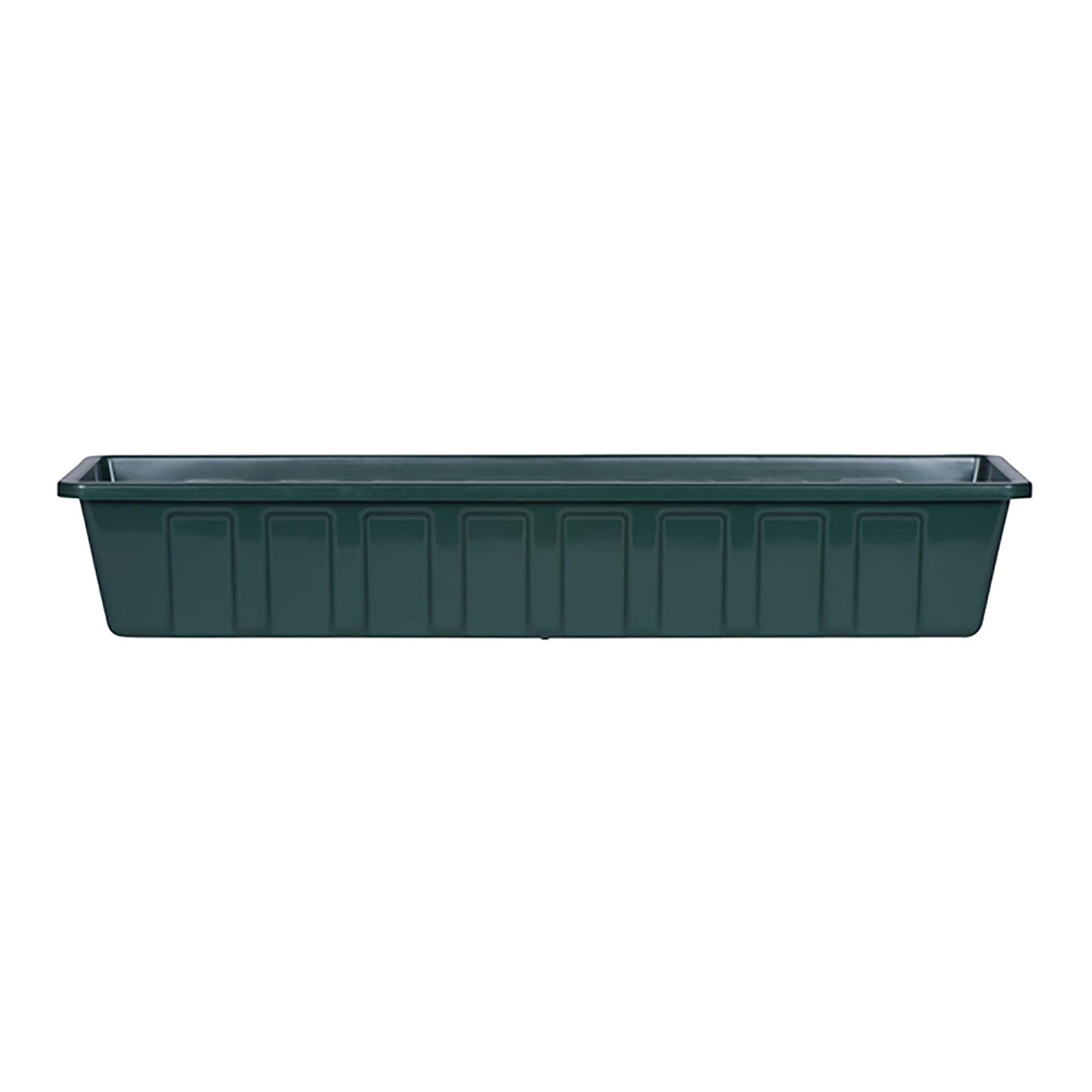 Novelty Poly-Pro Plastic Indoor/Outdoor Liner/Planter Flower Box, Green, 30 inch