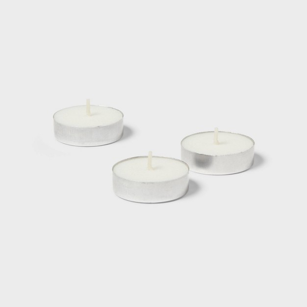 12pk Unscented Tealights White