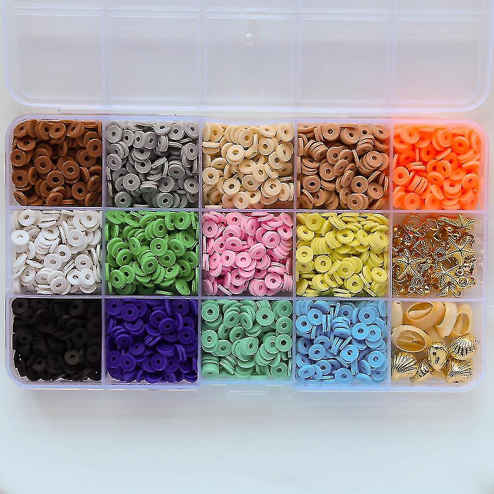 Cht-diy Flat Beads For Bracelet 28 Kinds Of Flat Beads Set Bracelet Making Kit