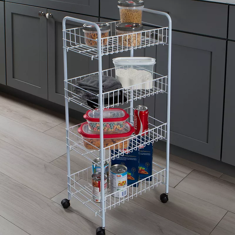 Simplify 4-Tier Rolling Storage Cart