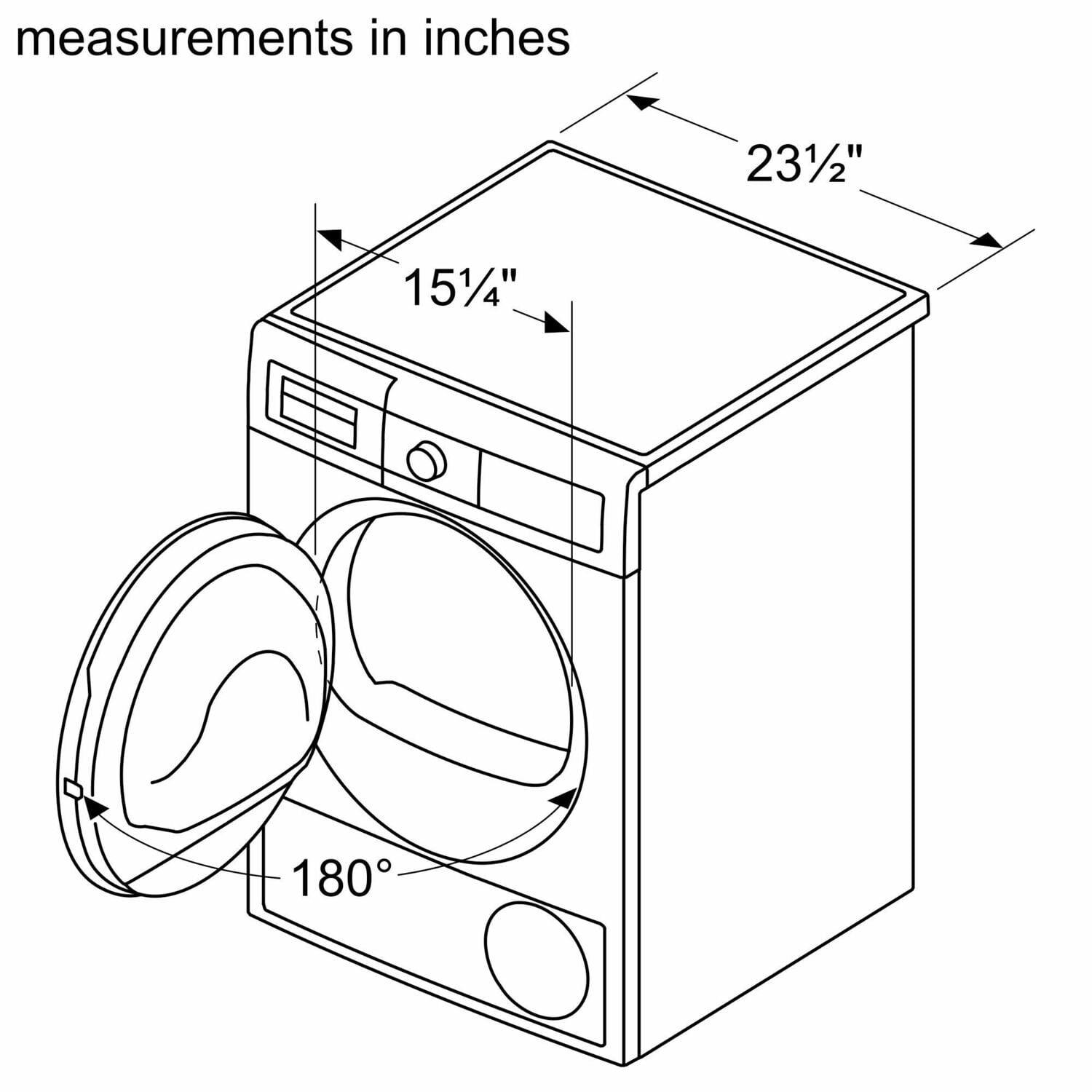 Bosch WTW87NH1UC 500 Series Heat Pump Dryer 24'' Wtw87Nh1Uc