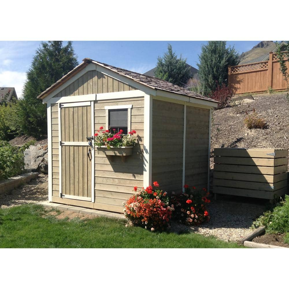 Outdoor Living Today 8 ft. x 8 ft. Western Red Cedar Gardener Shed G88