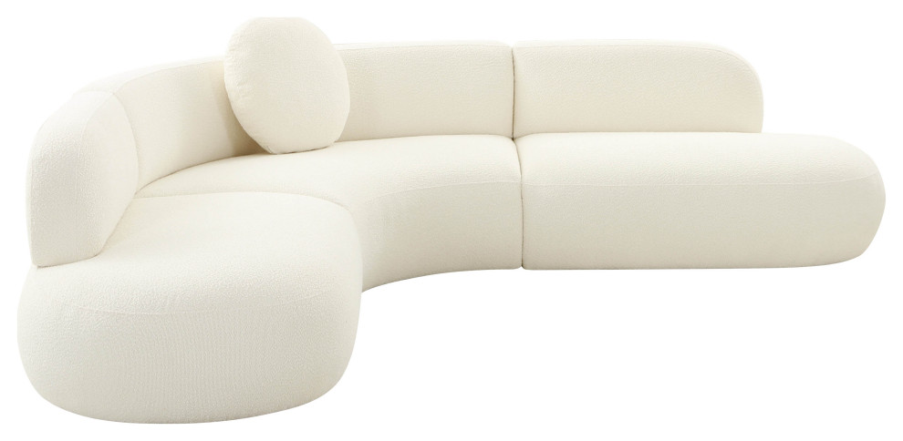 Broohah Upholstered Sectional   Transitional   Sectional Sofas   by TOV Furniture  Houzz