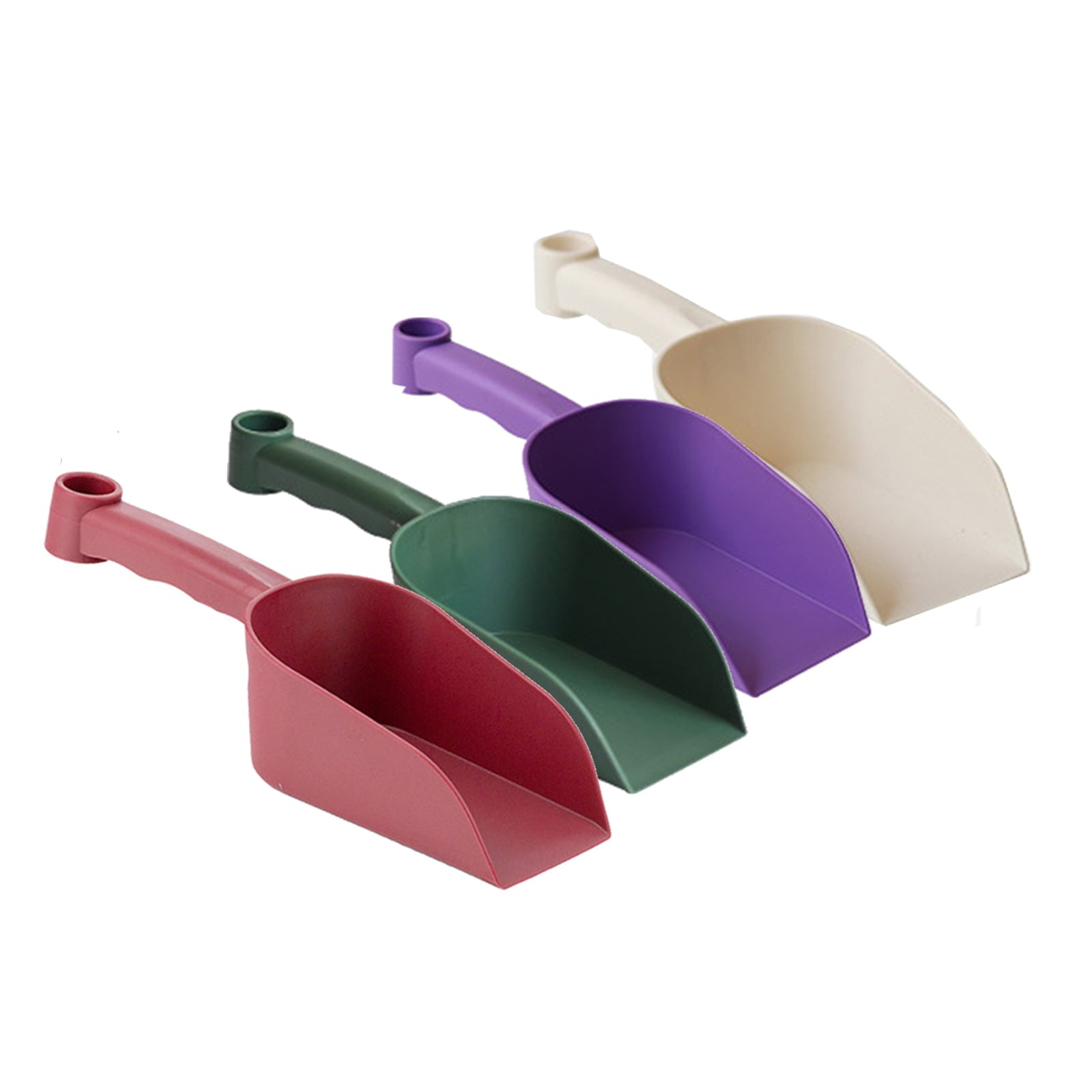 4 plastic garden hand shovel for small soil shovel, shovel, pet food, sand shovel for children and adults