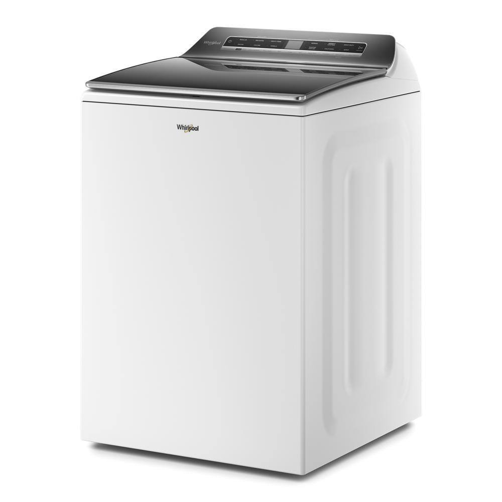 Whirlpool 5.3 cu. ft. Smart Top Load Washing Machine in White with Load and Go Built-In Water Faucet and Stain Brush ENERGY STAR WTW7120HW