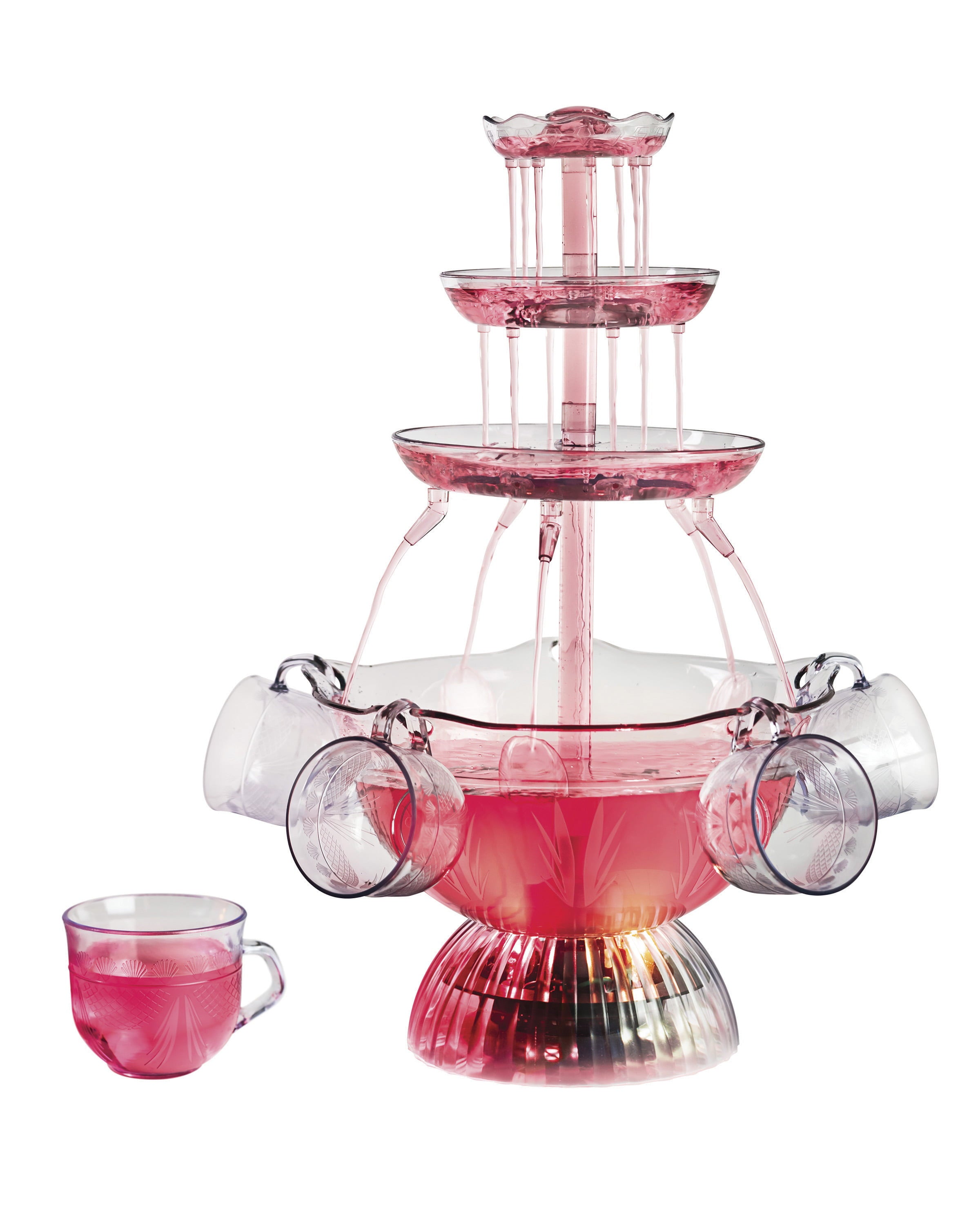 Nostalgia LPF1501PK Vintage Collection Lighted Party Fountain