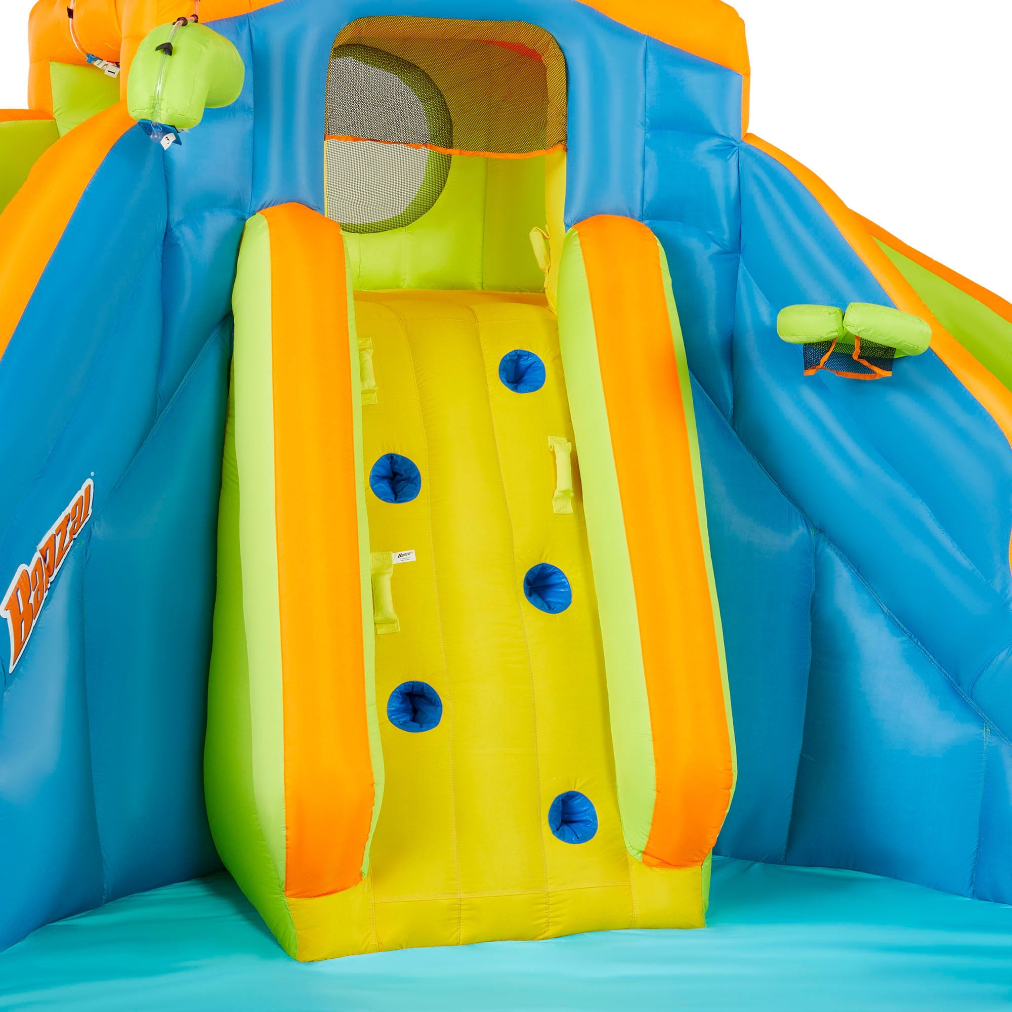 Banzai 90369 Adventure Club Water Park Inflatable 2 Lane Water Slide Splash Pool