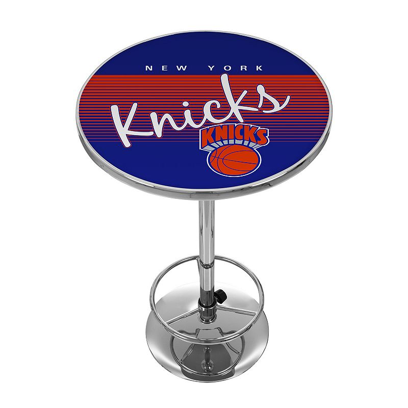 New York Knicks Hardwood Classics Chrome Pub Table