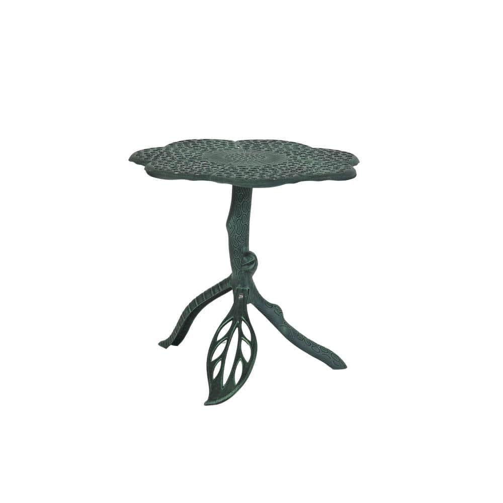 FlowerHouse Butterfly Black Cast Aluminum Outdoor Bistro Table