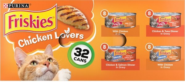 Friskies Chicken Lovers Variety Pack Canned Cat Food