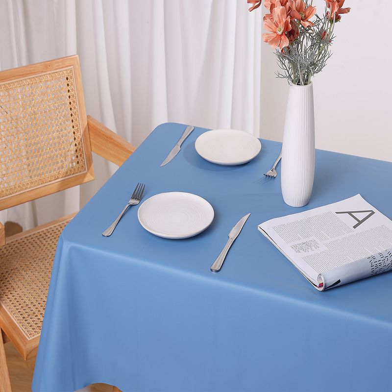 Rectangle Washable Water Resistance Tpu Table Cover 1 Pc， 55 X 71