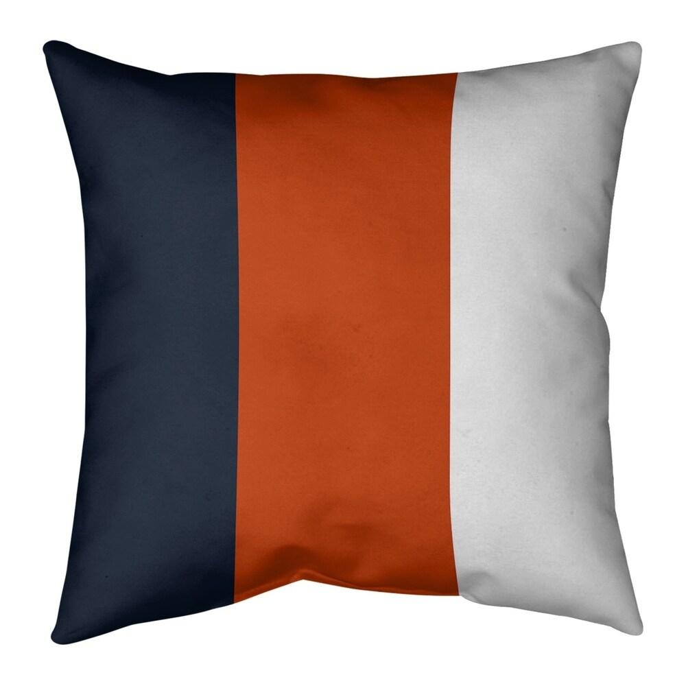 Chicago Chicago Football Stripes Pillow Spun Polyester