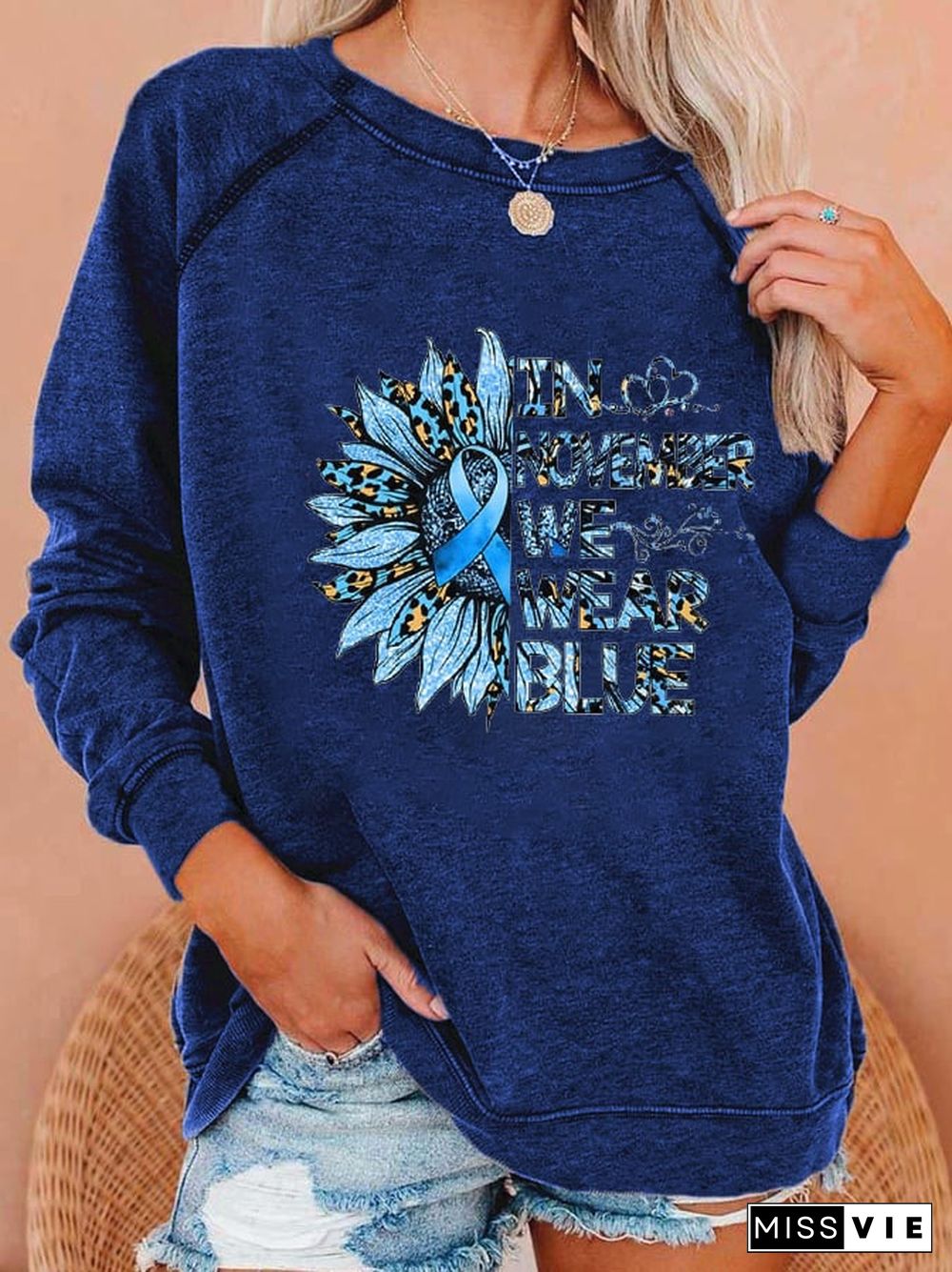 Women's Diabetes Awareness Casual Sweatshirt