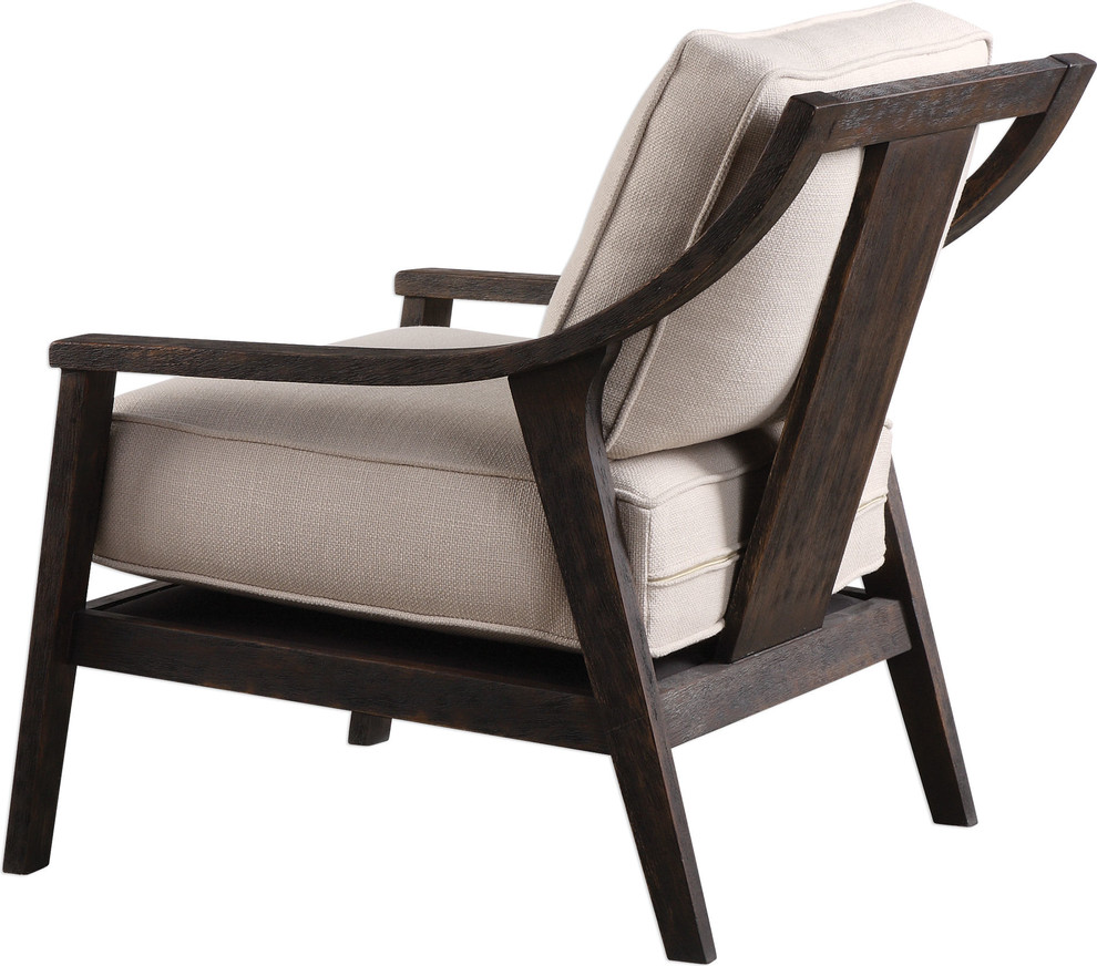 Uttermost Lyle Beige Accent Chair   Transitional   Armchairs And Accent Chairs   by Buildcom  Houzz