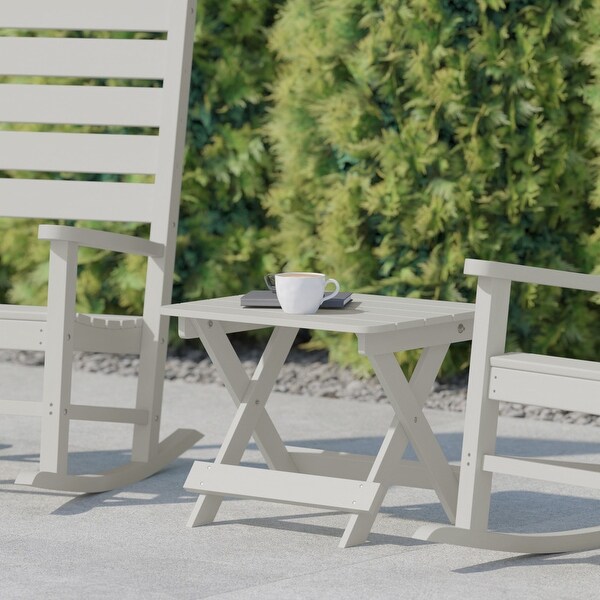 Commercial Grade AllWeather Portable Folding Adirondack Side Table