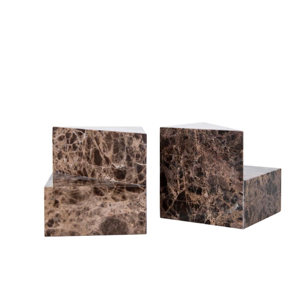 Brown Marble Book Ends Fb-T2028A