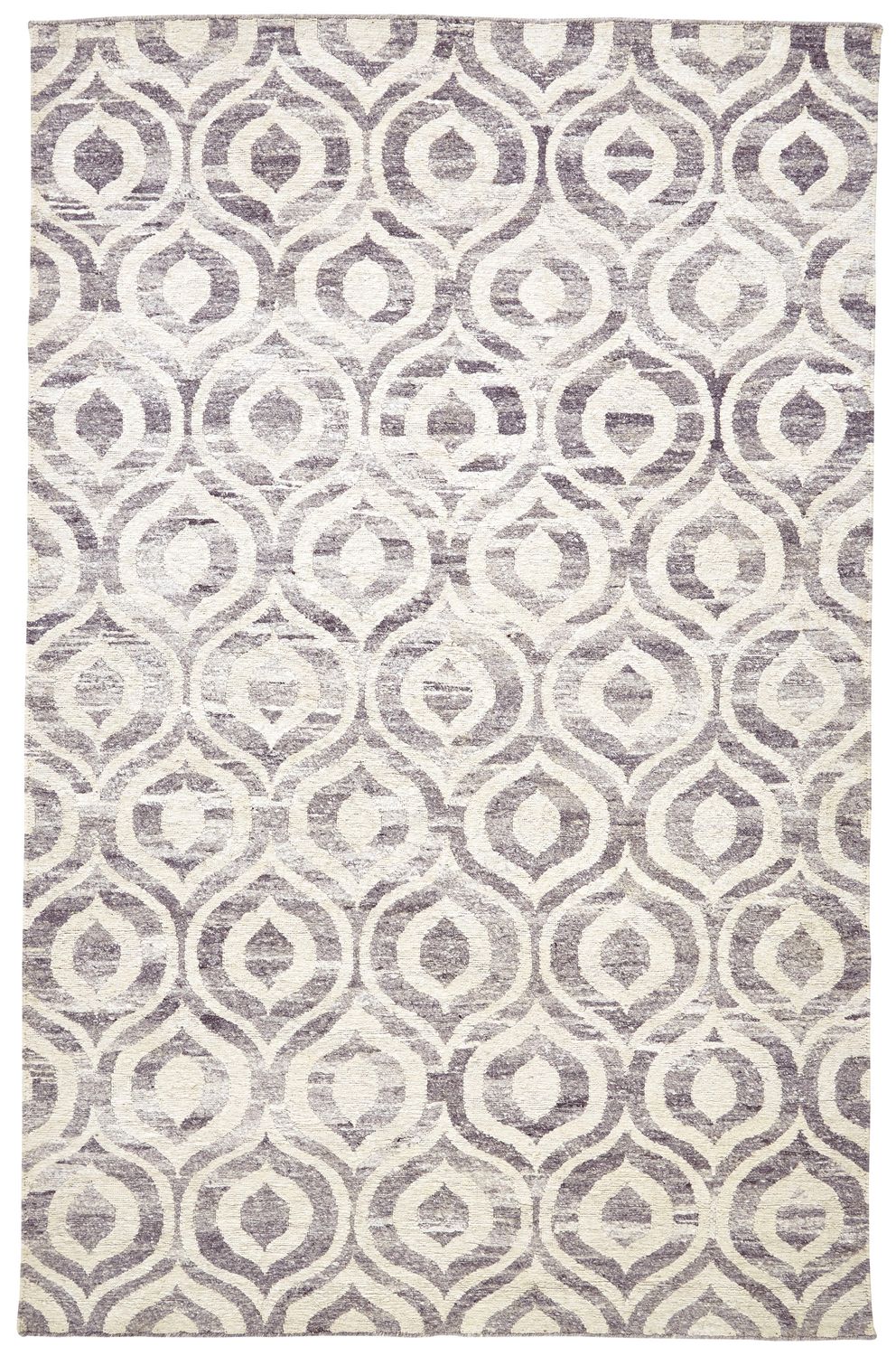 Ainsley Hand Knotted Green and Ivory Rug by BD Fine