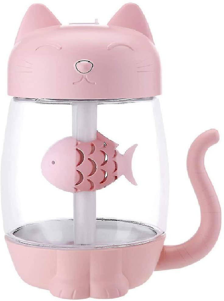 Usb Cat Cool Mist Humidifier， 3 In 1 350ml Polyme Water Mist Mode Auto Shut-off