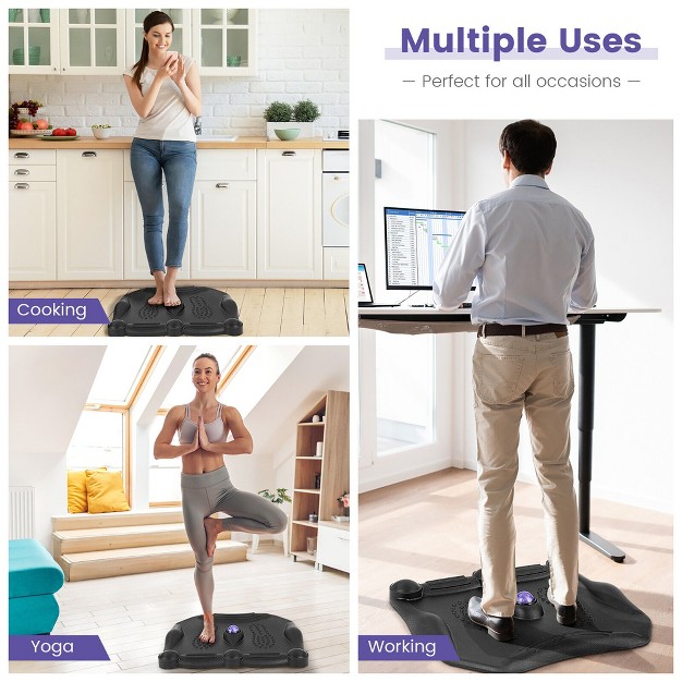 Costway Anti Fatigue Standing Desk Mat W Massage Roller Ball Foot Massage Points Office