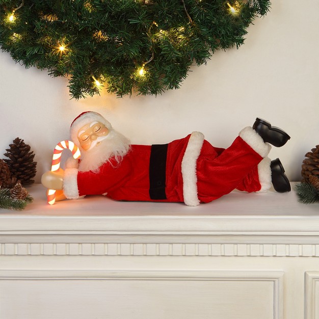 Mr Christmas Animated Motion Activated Sleeping Santa Led Christmas Decoration