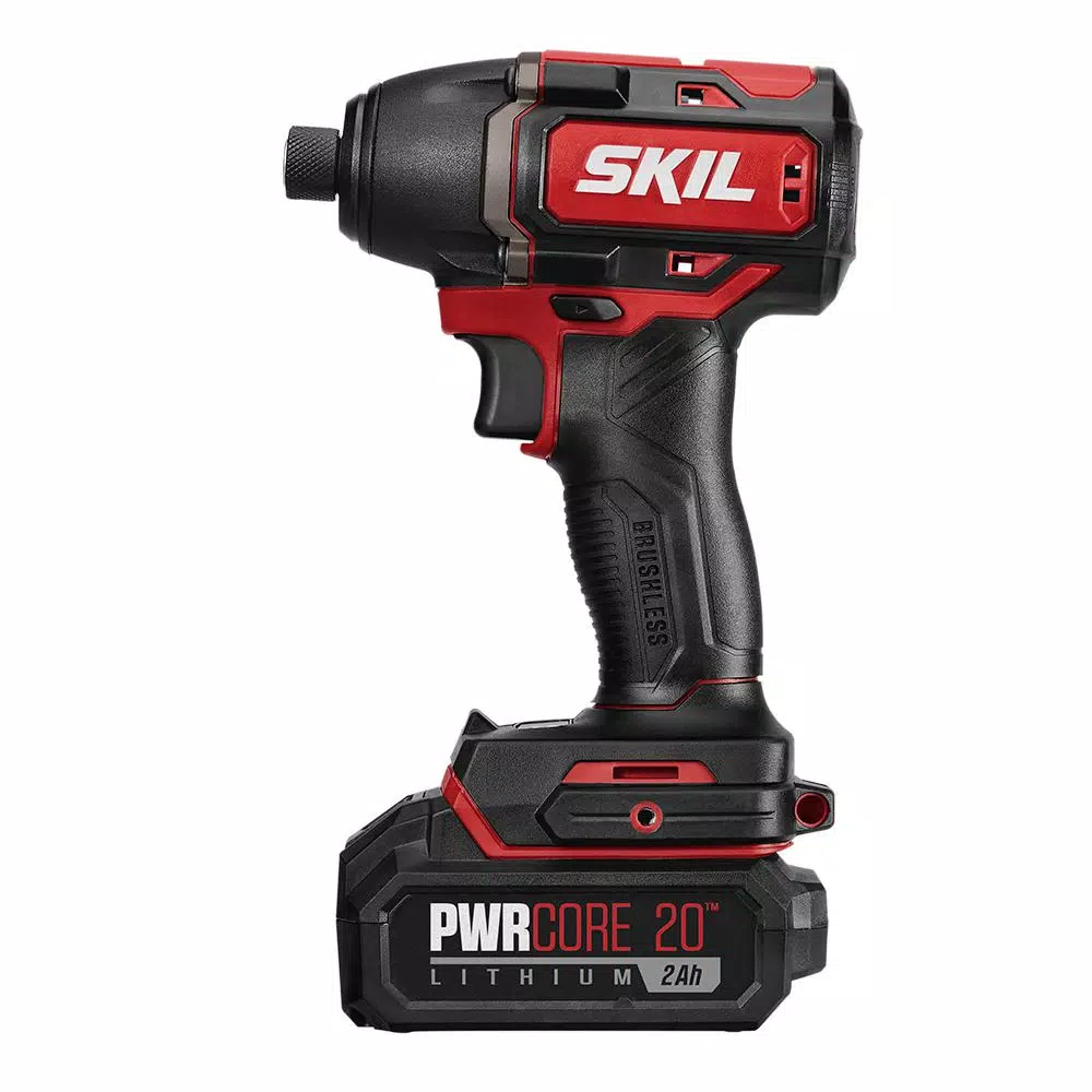 Skil PWRCore 20-Volt Brushless Cordless 1/4 in. Hex Impact Driver Kit Plus 2.0Ah Lithium-Ion Battery (USB) and PWRJump Charger and#8211; XDC Depot