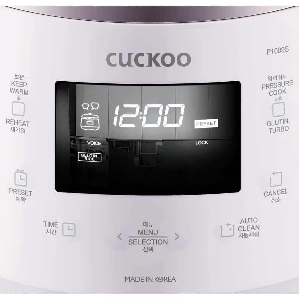 Cuckoo 10-Cup High Pressure Rice Cooker in White CRP-P1009SW