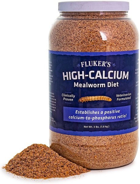 Fluker's Hi Calcium Mealworm Diet Reptile Food