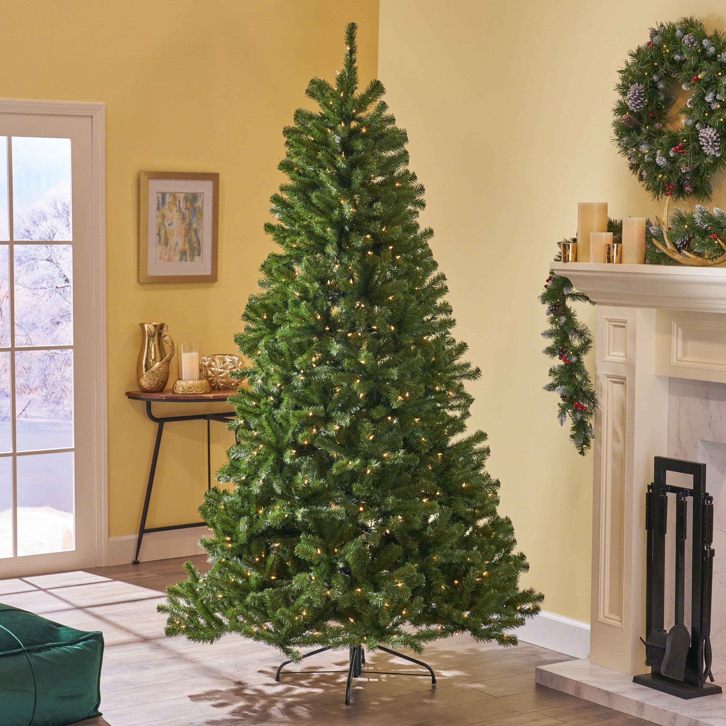 9-foot Noble Fir Hinged Artificial Christmas Tree