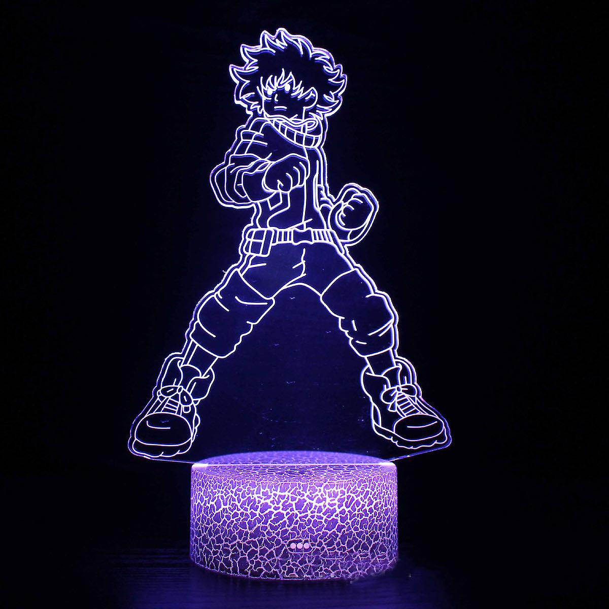 Hunter Hunter Gon Freecss Illusion Lamp 3d Night Light With 16 Color Change Remote Control，room Dcor