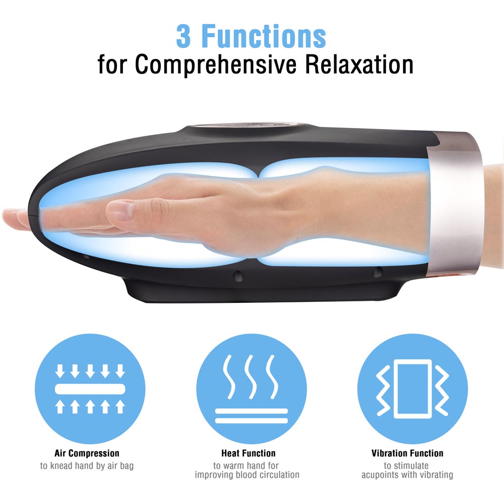 TheLAShop Hand Massager for Carpal Tunnel Hand Reflexology Cordless