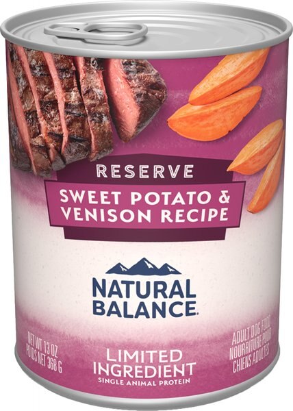 Natural Balance Limited Ingredient Reserve Sweet Potato and Venison Recipe Wet Dog Food