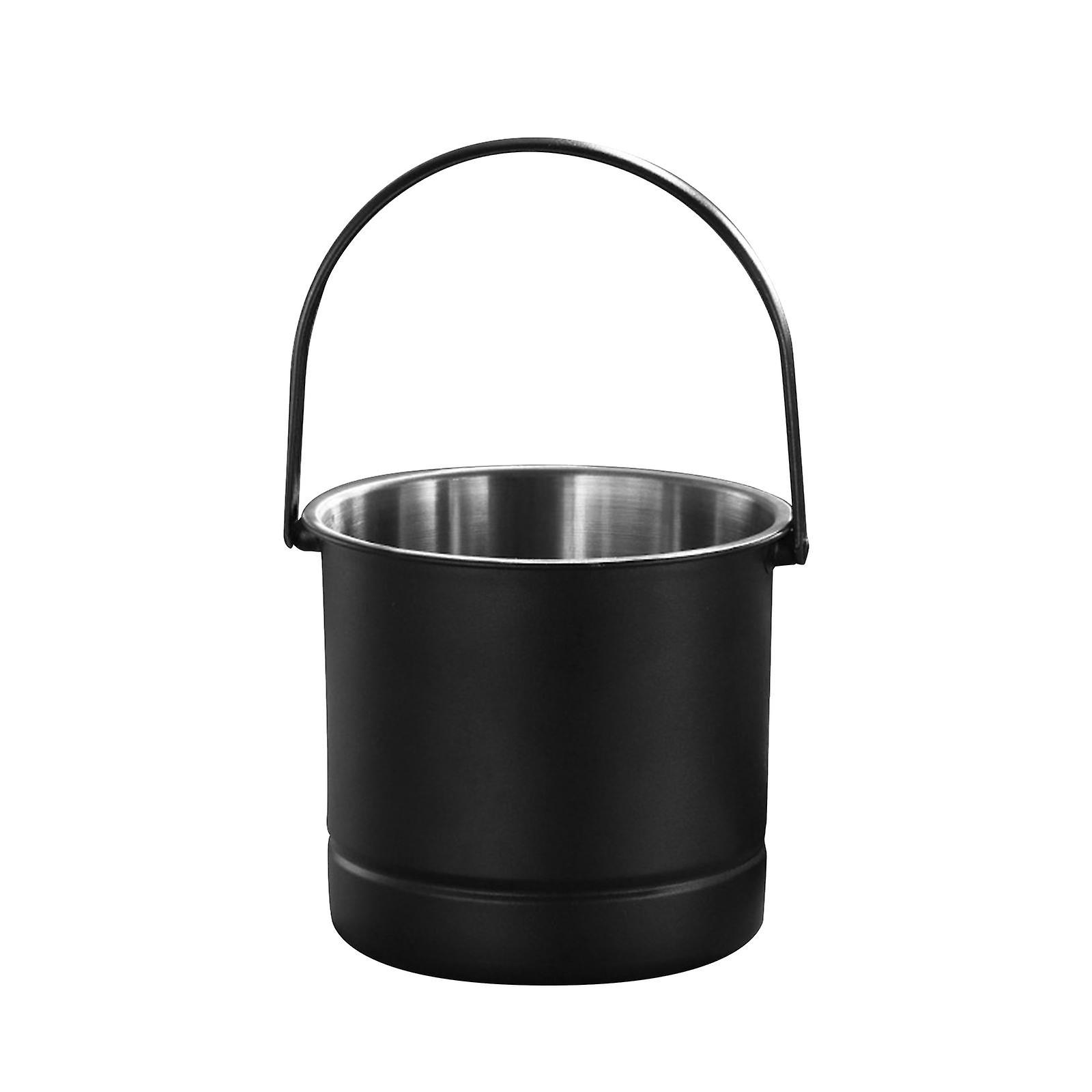 Ice Bucket With Handle Lightweight For Outdoor Activities Restaurant Parties Black