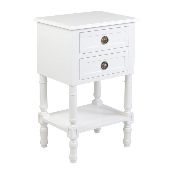 East at Main Painted Wood Side Table with Drawer