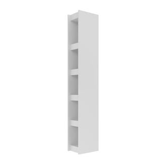 Manhattan Comfort Parana 1.0 White Open Bookcase 30AMC6