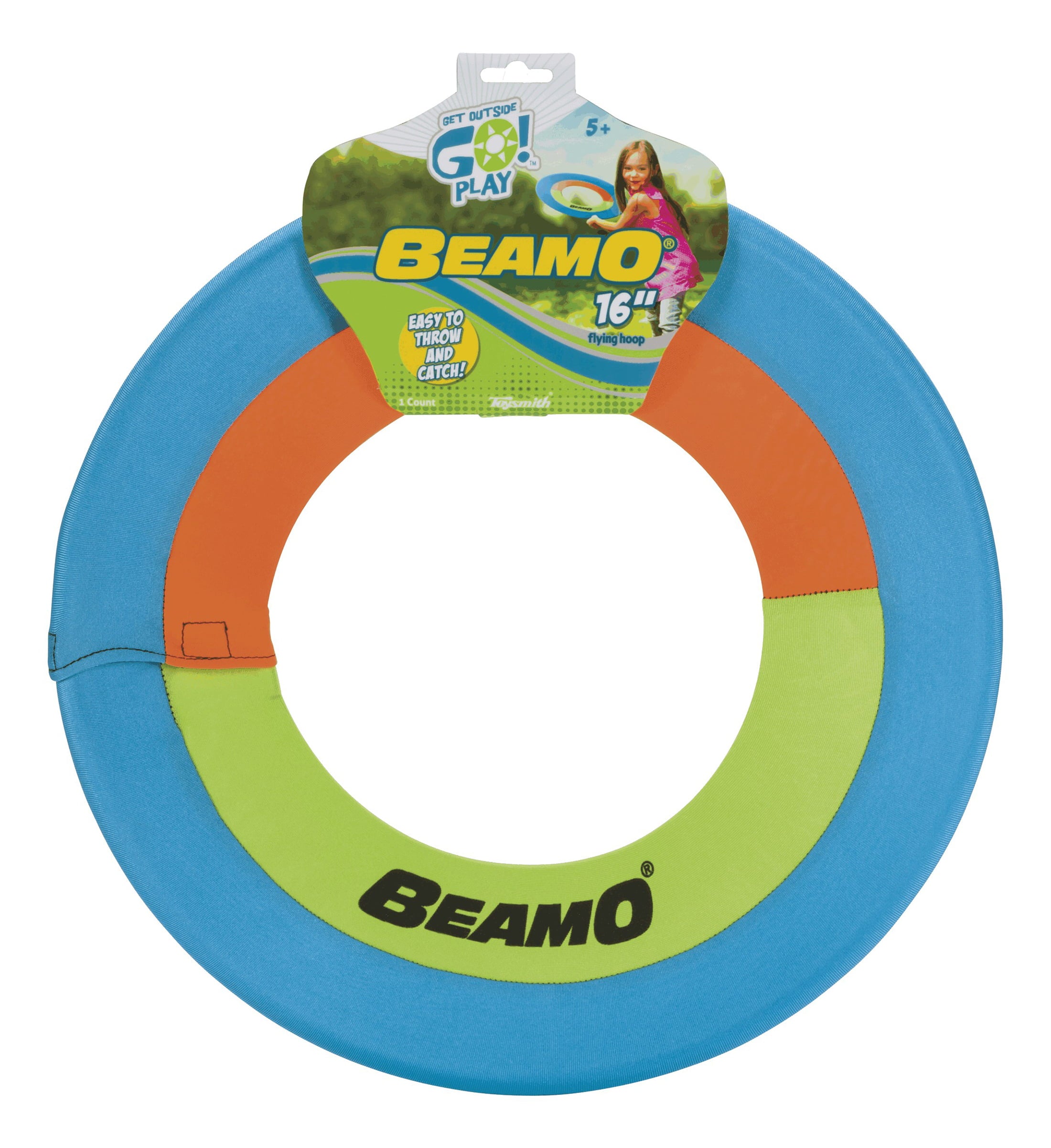 Toysmith Get Outside GO! Mini Beamo Flying Hoop (16-Inch), Colors may vary