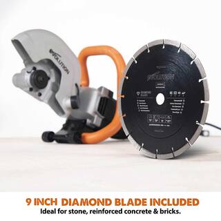 Evolution Power Tools 9 in. Electric Concrete Saw R230DCT