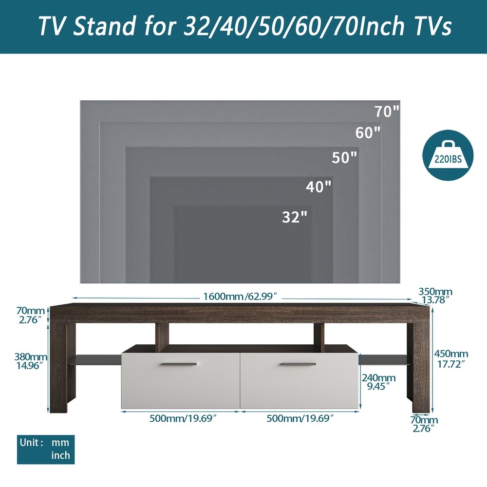 Entertainment Center TV Stand for Up to 80\