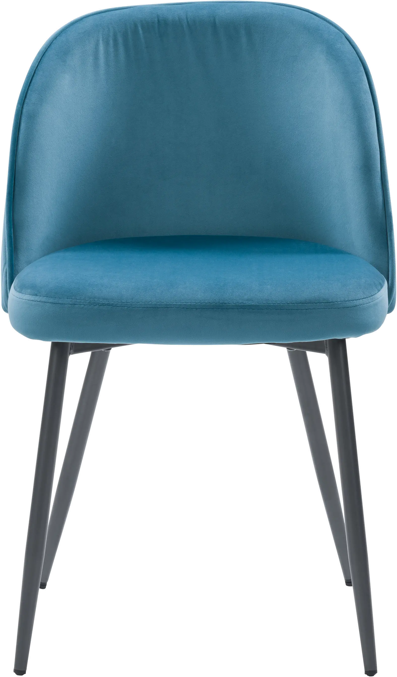 Ayla Blue Velvet Upholstered Side Chair