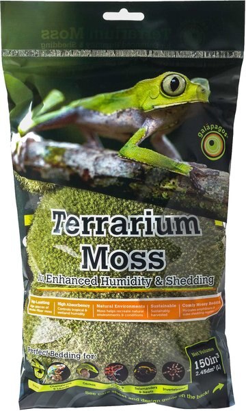 Galapagos Royal Pillow Moss Reptile and Amphibian Terrarium Moss， Fresh Green