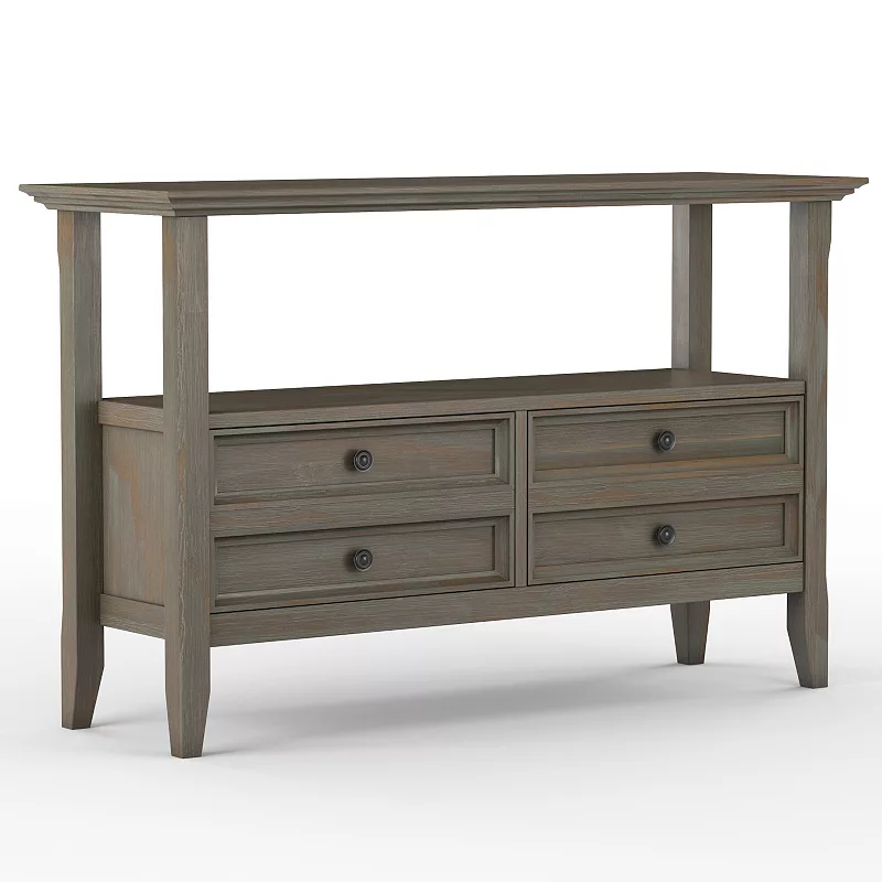 Simpli Home Amherst Transitional Console Sofa Table