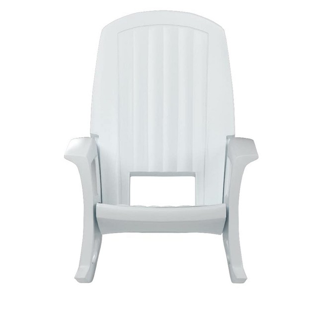 Semco Rockaway Heavy duty Outdoor Rocking Chair W low Maintenance All weather Porch Rocker amp Easy Assembly For Deck And Patio White 4 Pack