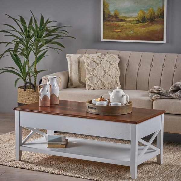 Decatur Farmhouse Lift Top Coffee Table by Christopher Knight Home