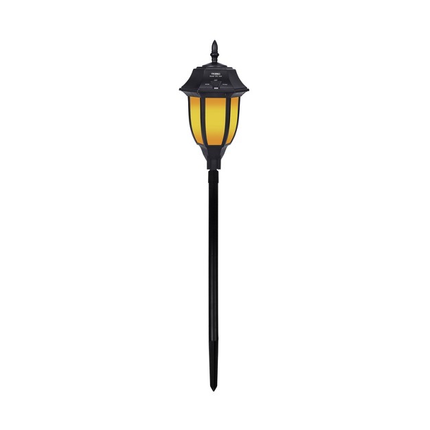 Garden Pathway Light With Integrated Led Bulb Black Techko Maid