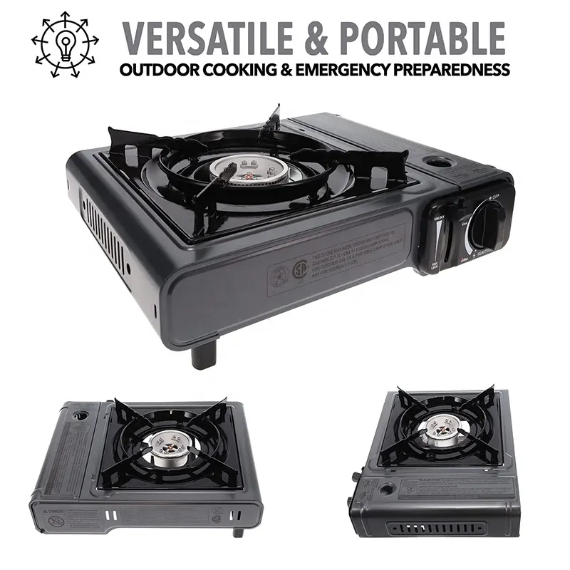 Custom Mini Garden Automatic Ignition Stove Outdoor Camping Gas Portable Butane Stove with Carrying Case