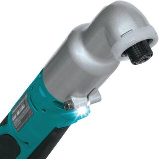 Makita 18V LXT Lithium-Ion 14 in. Cordless Angle Impact Driver Kit with (2) Batteries 3.0Ah Charger and Tool Bag XLT01