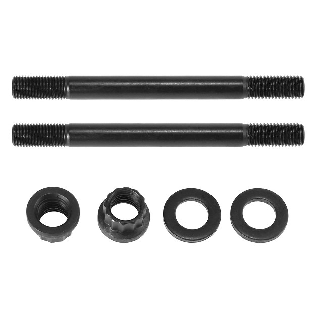 Unique Bargains Cylinder Head Stud Kit Replacement For Nissan Rb25 Rb25det 2 5l And Rb20 Rb20det 2 0l Black 14 Set