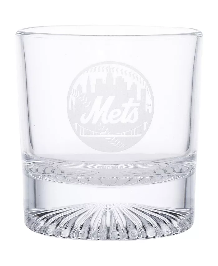 Memory Company New York Mets Decanter and Two Rocks Glasses Set