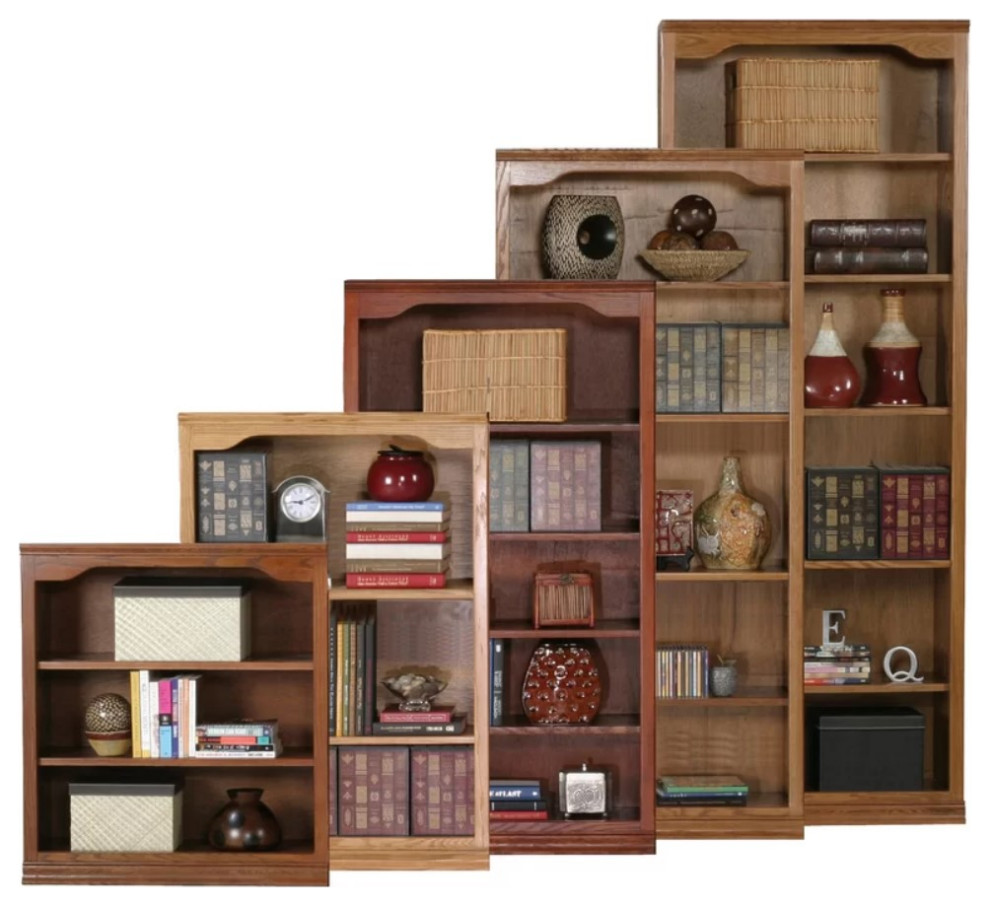 Classic Oak Bookcase   Transitional   Bookcases   by Eagle Furniture  Houzz