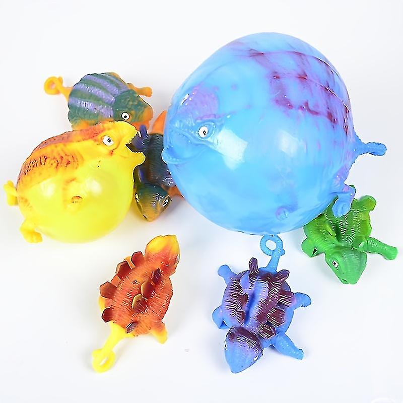 12pcs Inflatable Animal Dinosaur Bobo Ball， Creative Fun Party Game Toys